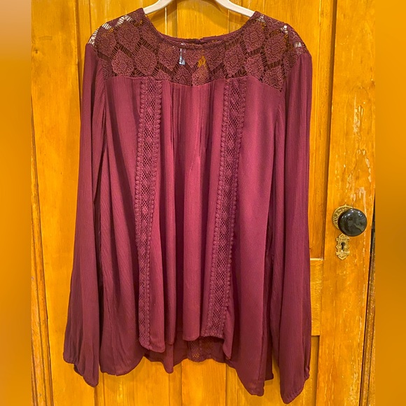 Maurices Blouse with Lace - Picture 1 of 5